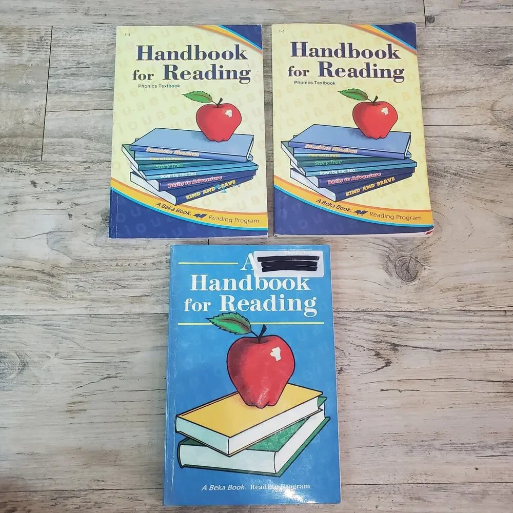 A Beka Book HANDBOOK FOR READING Lot Of 3 Third Edition, First Grade Homeschool